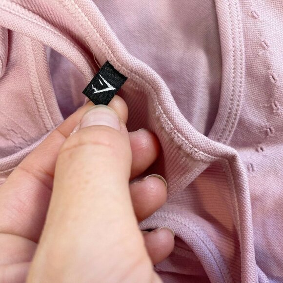 Gymshark Womens Racerback Tank Seamless Sports Bra Purple XS Stretch Training - Picture 4 of 8